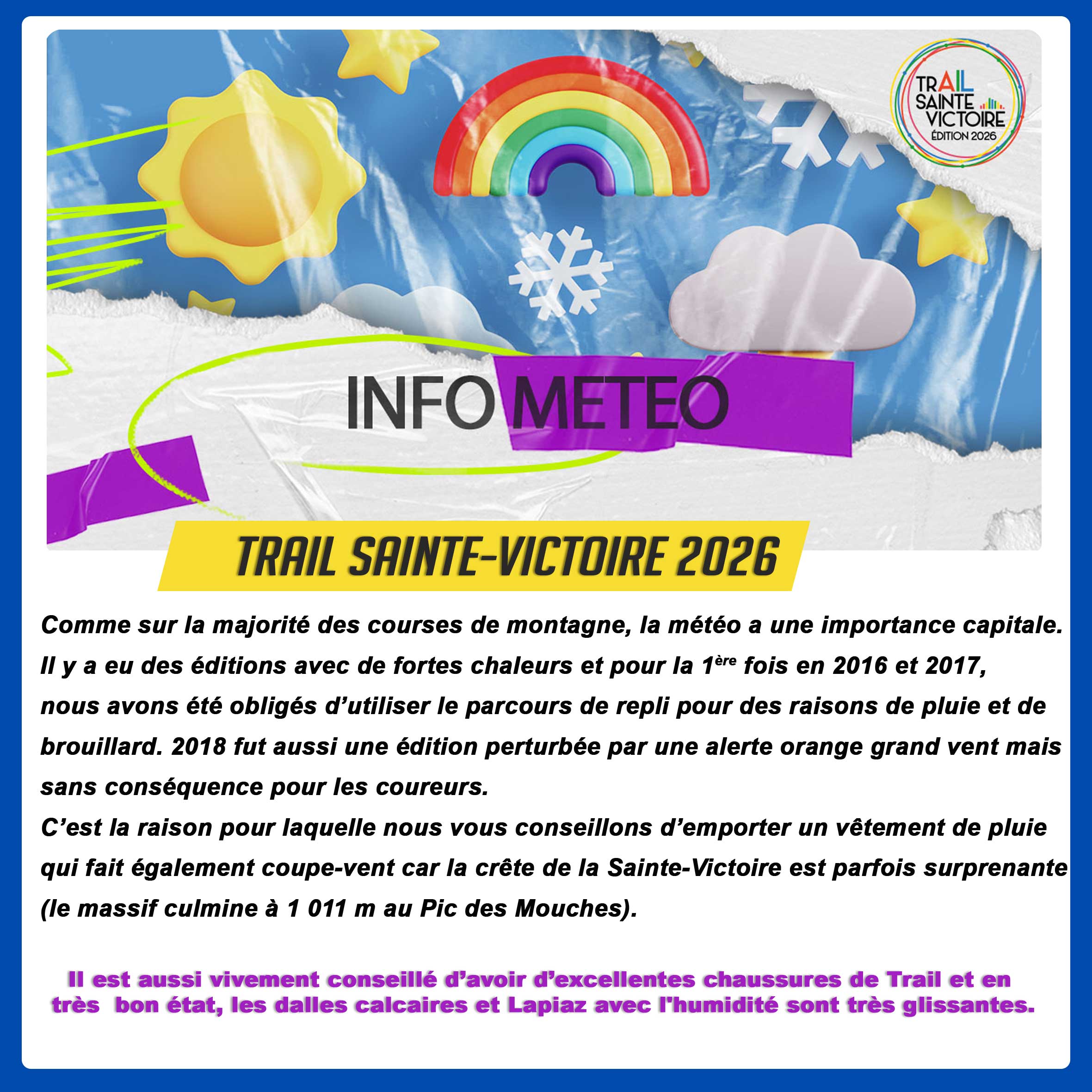 ⛅ MÉTÉO : ADAPTEZ VOTRE MATÉRIEL
