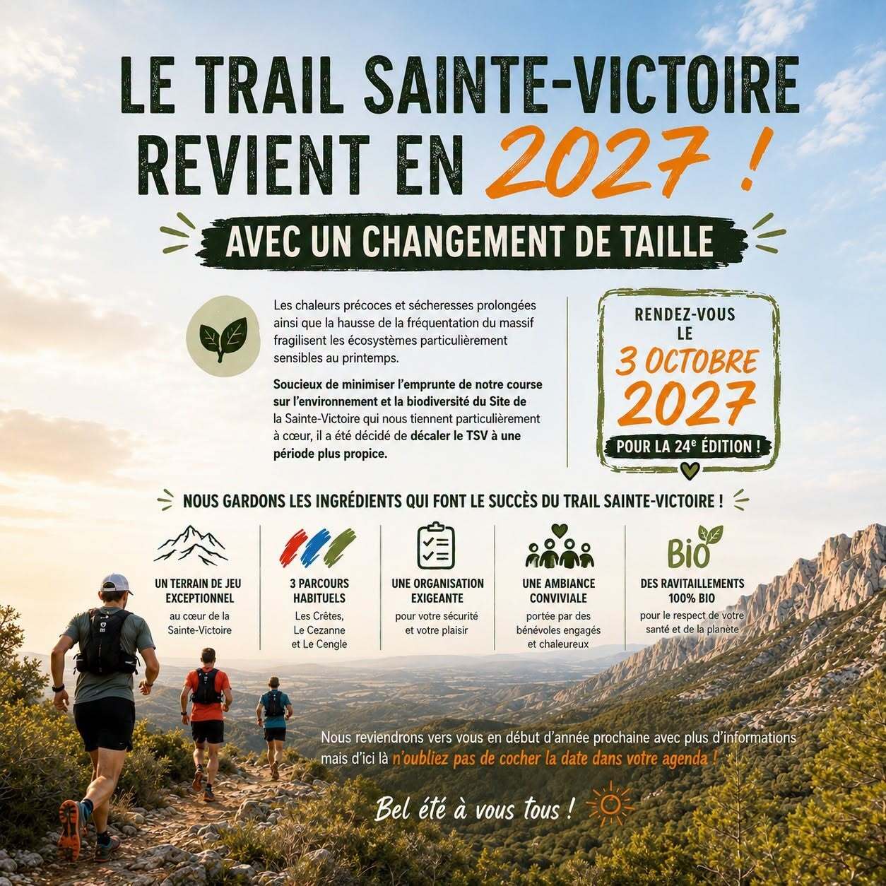 Information importante pour 2027